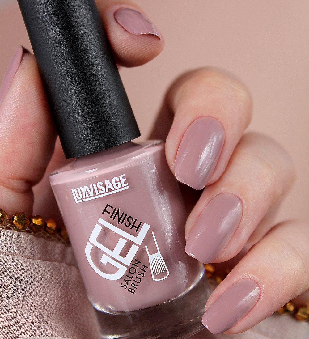 LuxVisage ЛАК для ногтей GEL finish тон 16 БЕЖЕВЫЙ НЮД 9 мл
