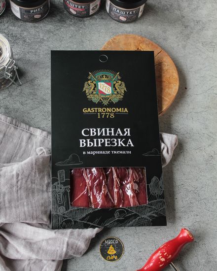 Свиная вырезка в маринаде Ткемали 100гр, шт