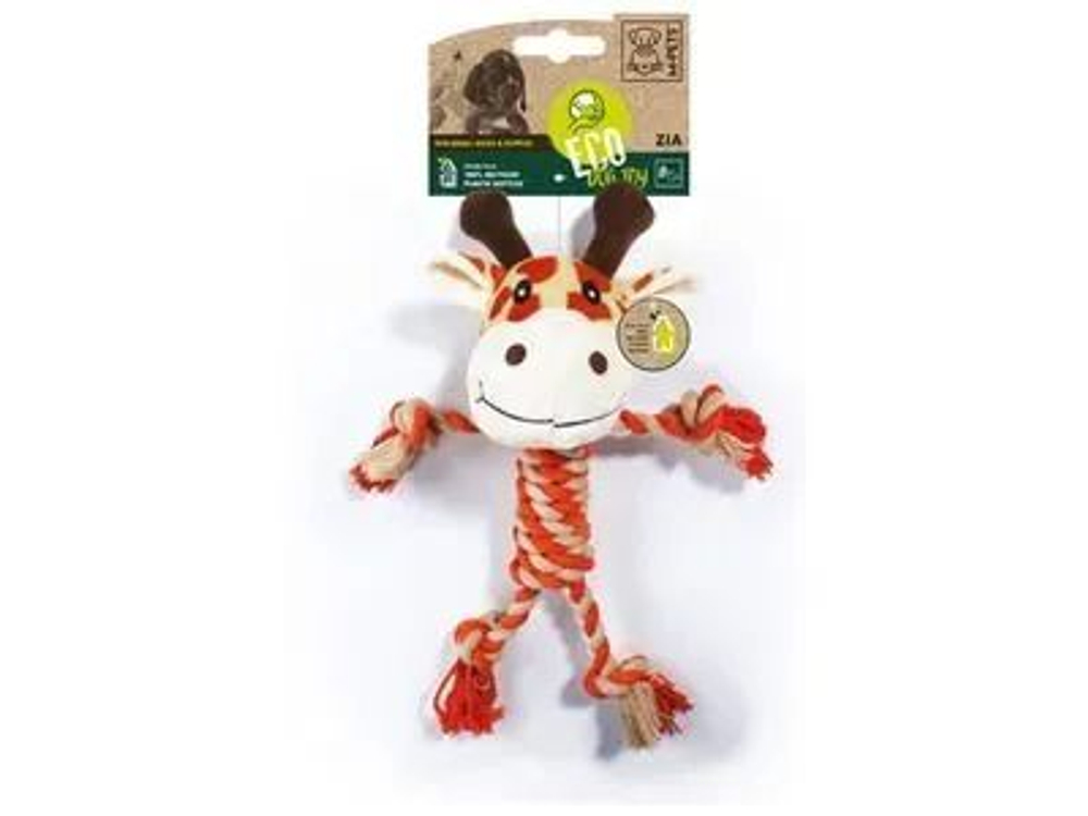 M-PETS Игрушка мягкая для собак Жираф Зия ECO ZIA, 33 см