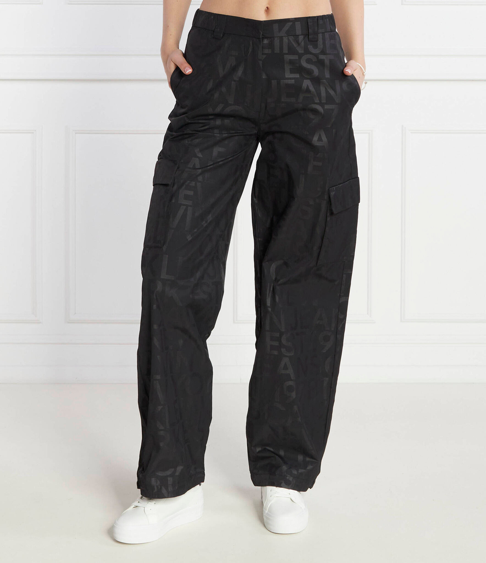 Брюки карго CALVIN KLEIN JEANS - черный(J20J222596)