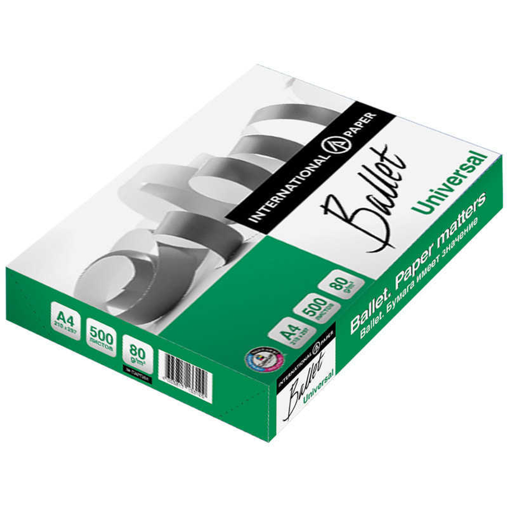 Бумага Ballet Universal А4, 80г/м2, 500л., 146%
