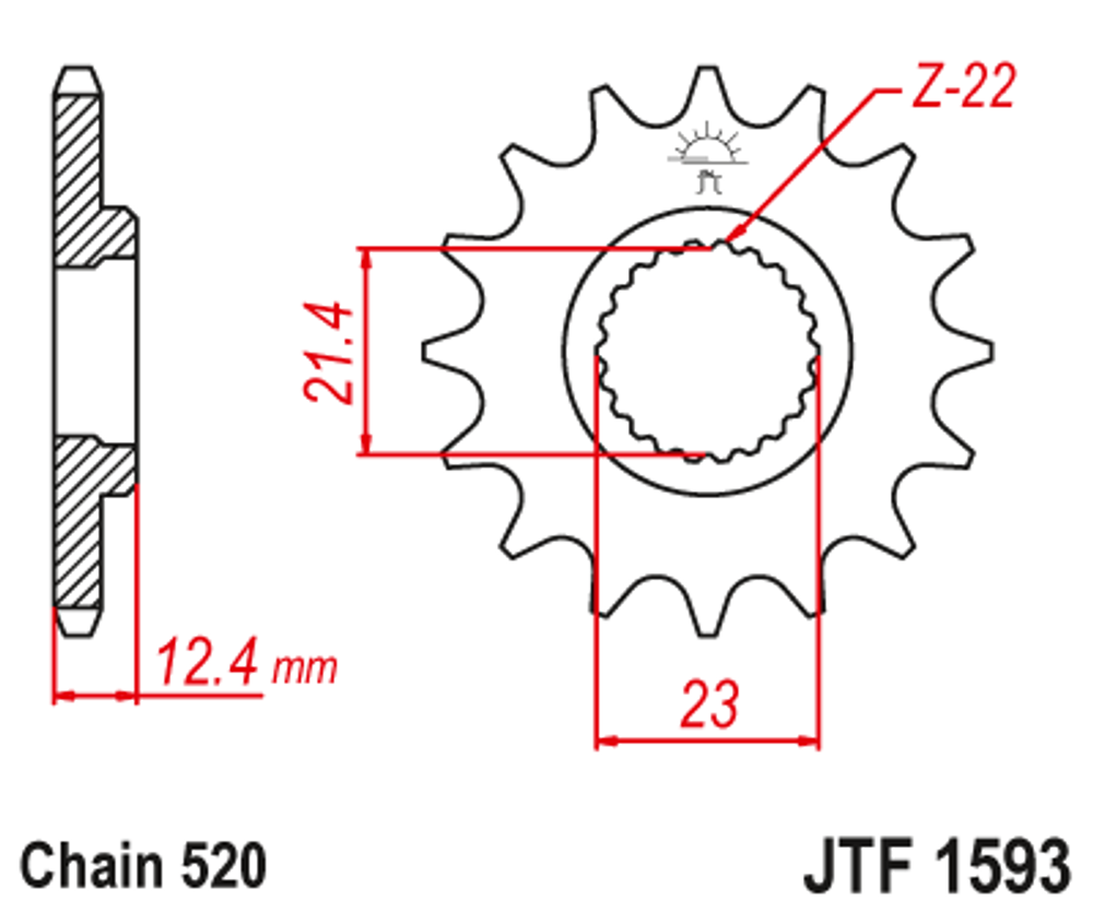 Звезда JTF1593.14