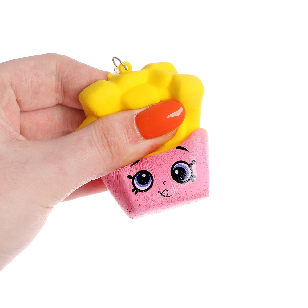 Сквиш - брелок детский «Картошечка», антистресс игрушка, набор 3 мялки, МИКС