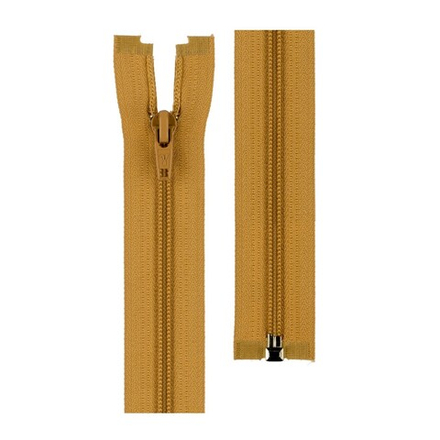 Молния Спираль "GAMMA", р/м, 50 см, однозамковая, №268 т.бежевый