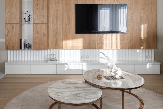 57EL-CT101А Стол журнальный(набор из 2 шт) d100*41/d80*34см