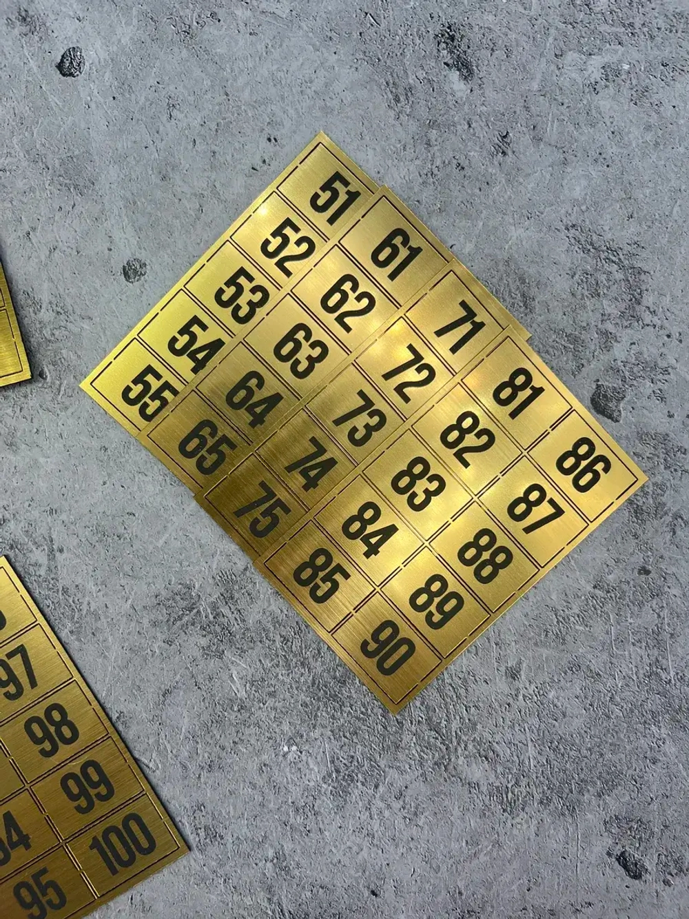 Нумерация на шкафчики, набор