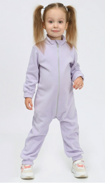 Комбинезон для девочек флис "Льдинка-1" р.104, Сиреневый (Ивашка)