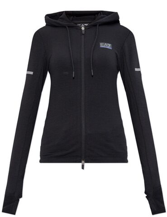 Женская Кофта теннисная EA7 Woman Jersey - черный