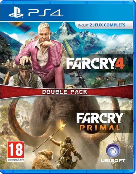 PS4 Far Cry 4 + Far Cry Primal Double Pack (Новый, Полностью на русском языке, CUSA-00462/03310)