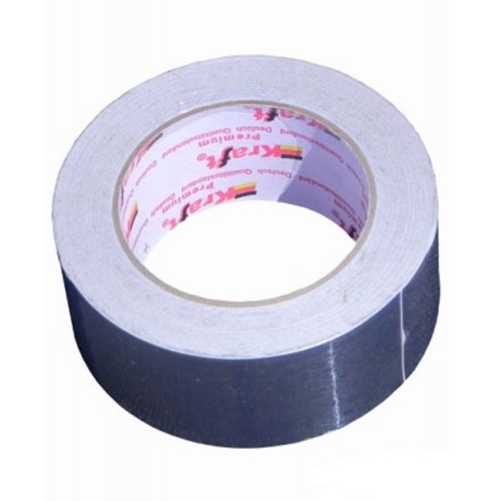 Скотч алюминиевый термостойкий 50мм х 25м премиум крафт