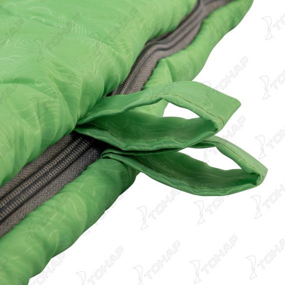 Спальный мешок TORO Wide 400L (220х90, левый, стратекс, салатовый) (T-HS-SB-TW-400L) Helios