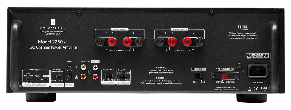 Parasound 2250 v2, усилитель мощности