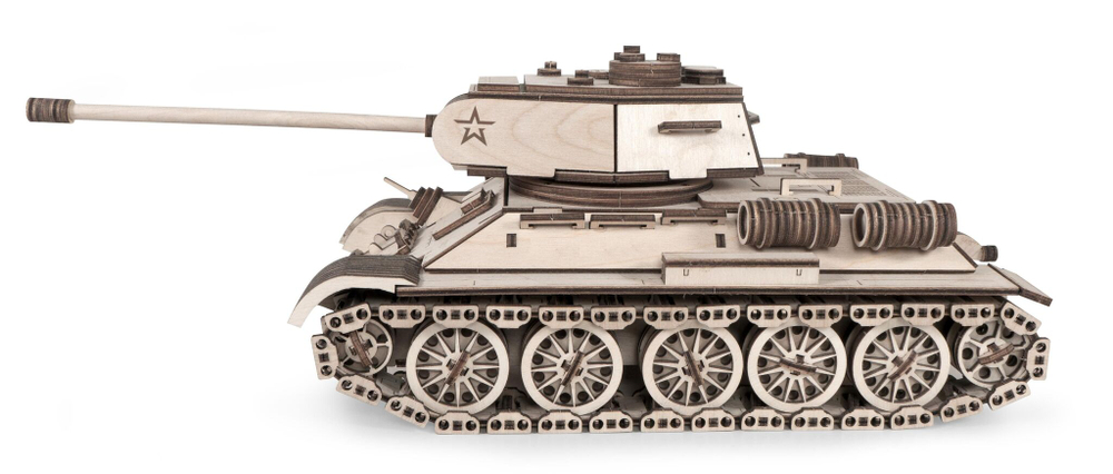 Конструктор из дерева "Армия России" Танк Т-34-85
