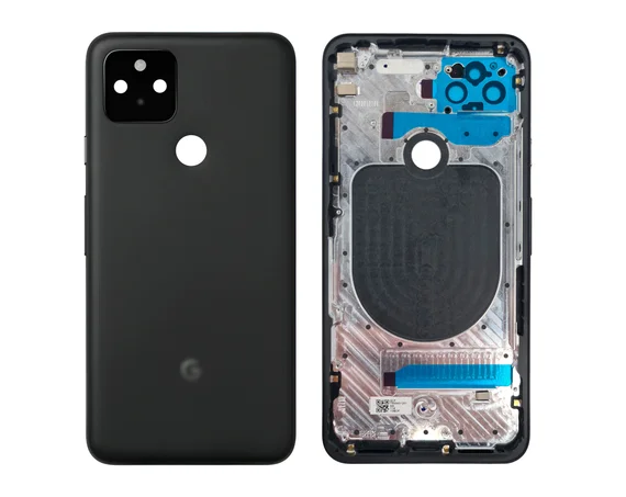 Задняя крышка для Google Pixel 5 чёрная (Black)