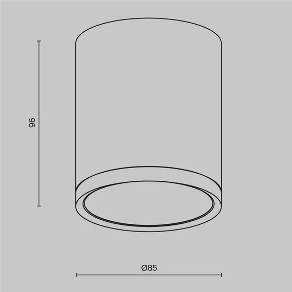 Потолочный светильник Technical C086CM-GX53-MRD-BG