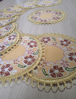 Набор гобеленовых салфеток Бабочки D15 см 10 шт