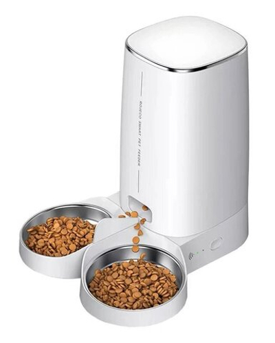 Кормушка для животных XiaoMi Rojeco 4L Automatic Pet Feeder WIFI Version Double Bowl, Белая (RJJSS0WIFI-4L)