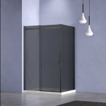 Душевой уголок Комо-Н (Como-N) Vincea VSR-4CN8016CGB, 1600*800, черный, стекло тонированное