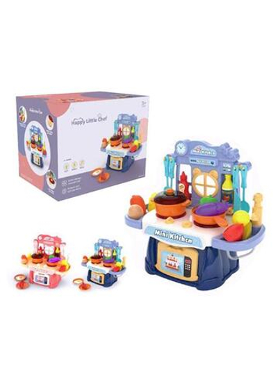 Игровой модуль "Кухня", свет/звук, 37 предм. + наклейка, на бат. аксесс. 1611