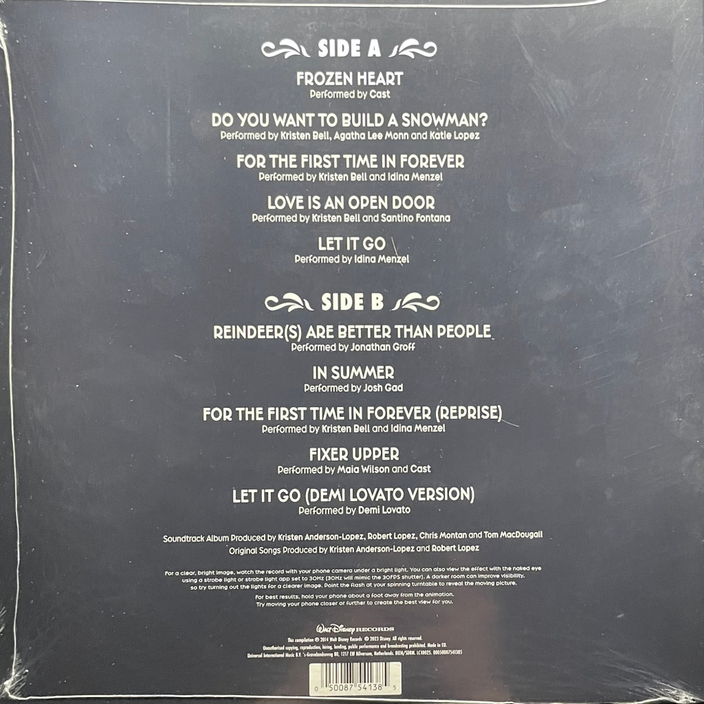 Frozen: The Songs (Европа 2023г.) Zoetrope