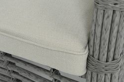 "Ницца" диван из искусственного ротанга трехместный, цвет серый