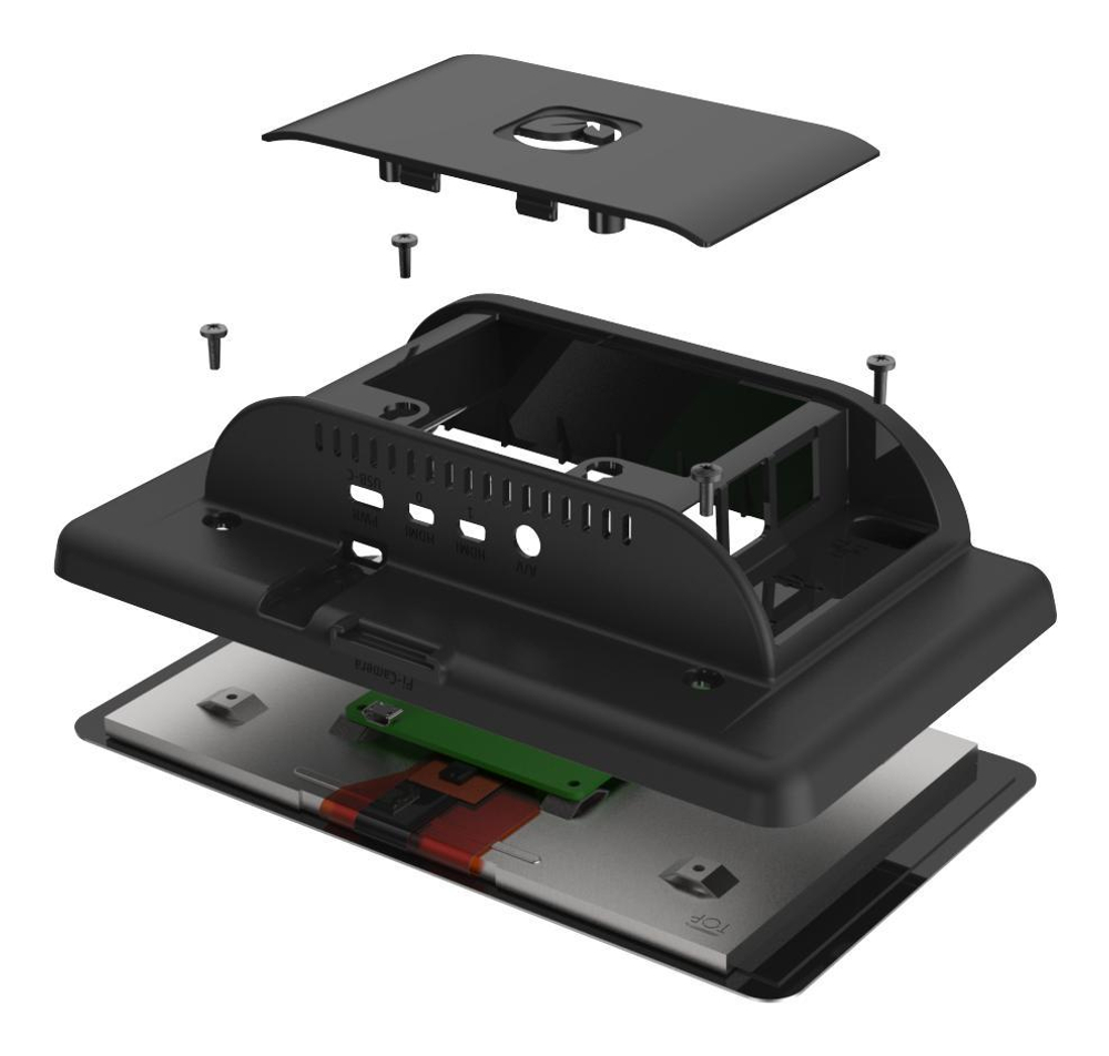 Корпус для официального дисплея 7“ для Raspberry Pi 4B