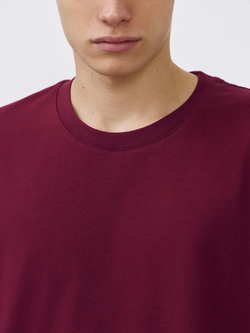 Футболка плотная (вишневый)