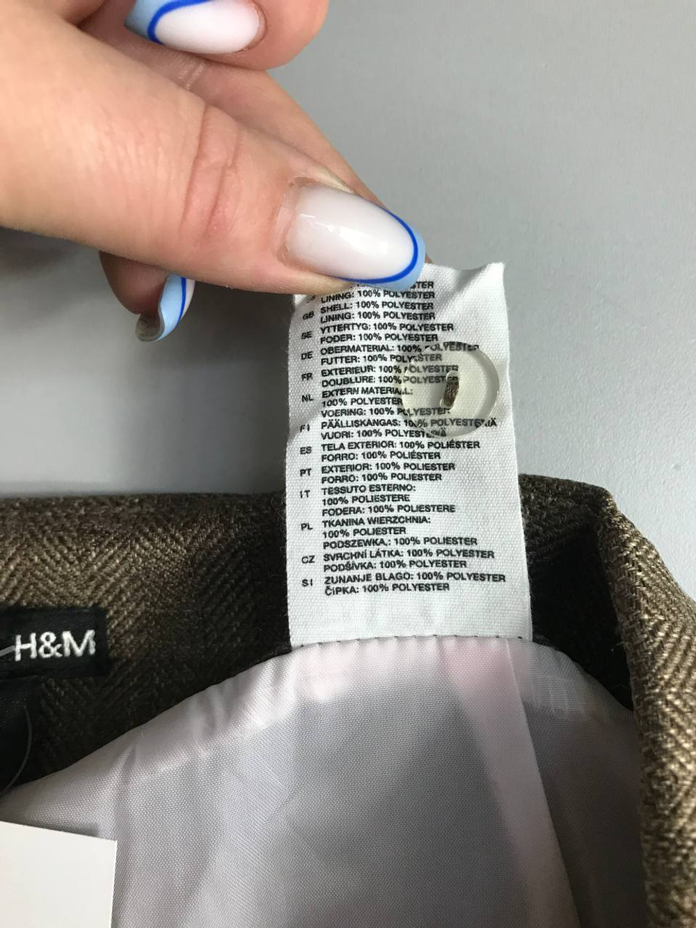 Юбка H&M со складками, маркировка 36, визуально на 42 размер