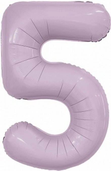 Р Цифра 5 Slim Орхидея (40''/102 см)