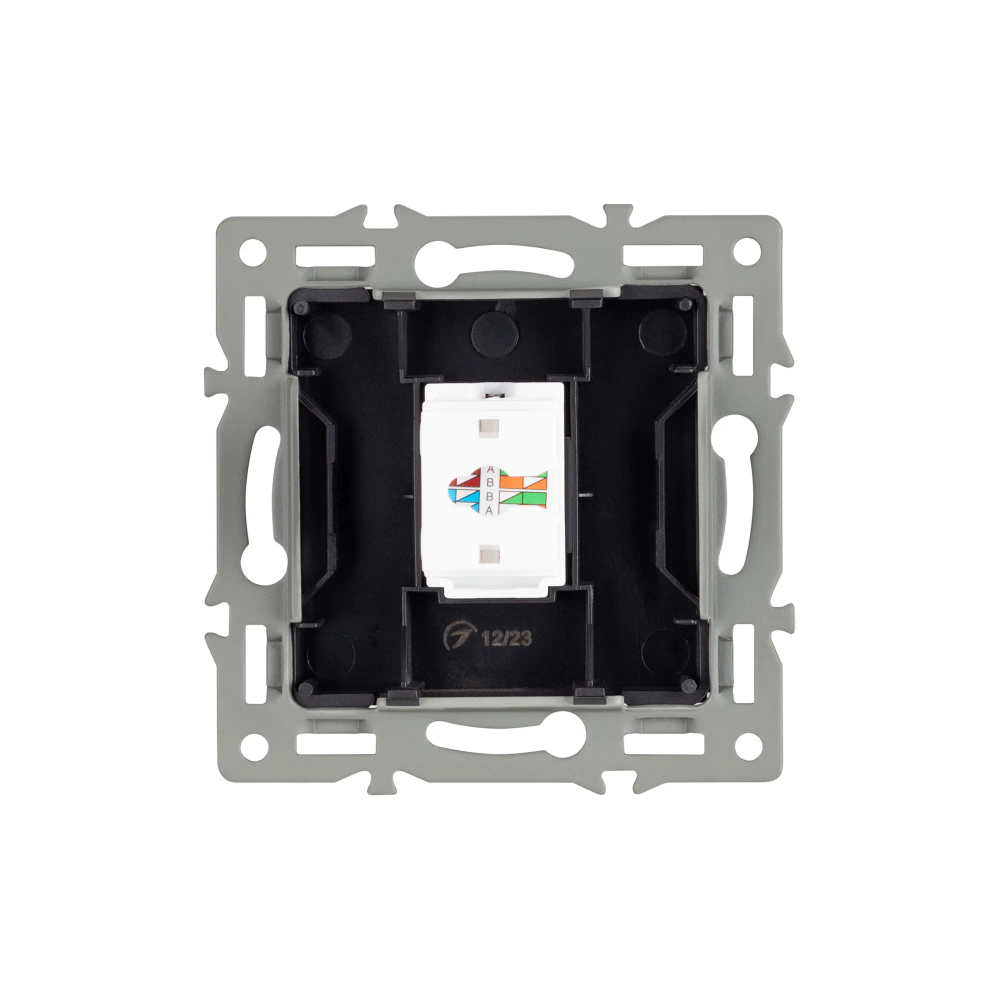 Механизм компьютерной розетки SCT-MPC1-PL-BK (RJ-45, CAT6) (Arlight, -) 045334