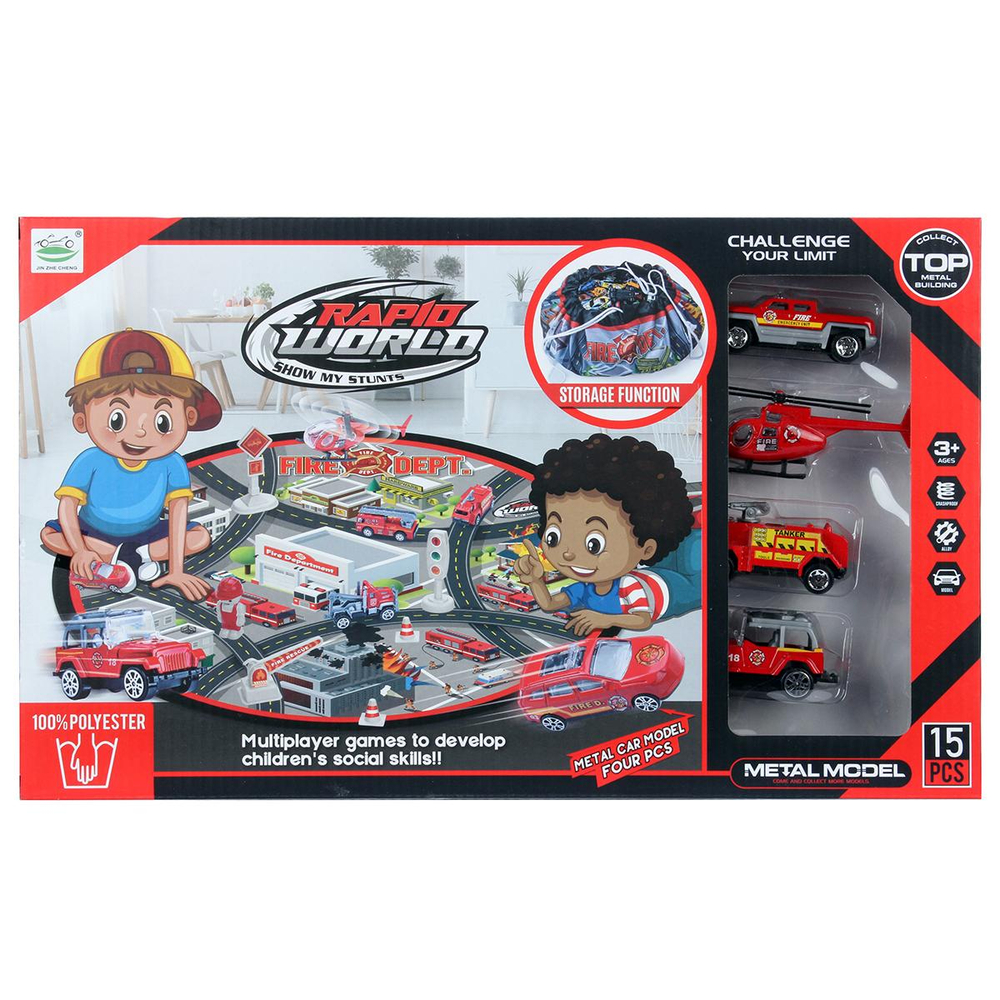 Игровой набор с транспортом, коробка 6688-153D