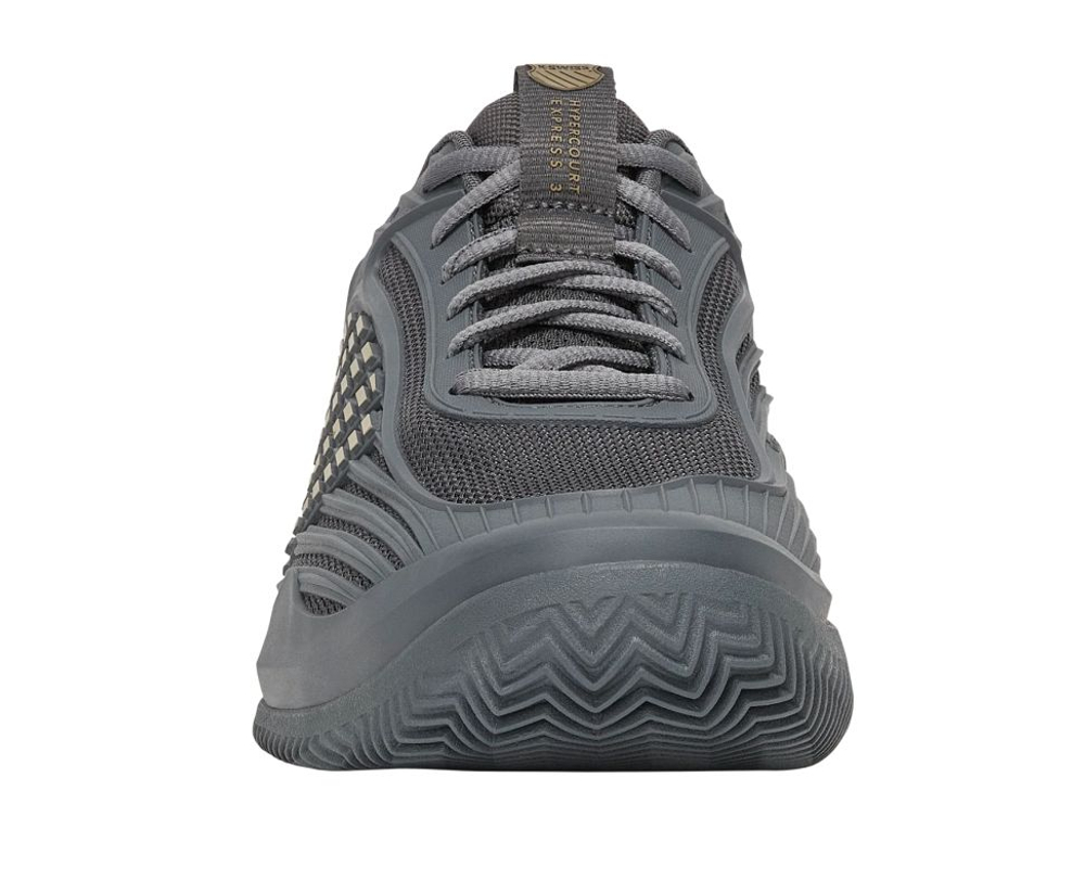 Мужские теннисные кроссовки K-Swiss Hypercourt Express 3 Clay - whitecap gray/pale khaki/turbulence