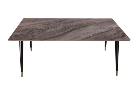 Стол обеденный Ist Casa Рио Гранд, 180х90х76 см, коричневая керамика, черный