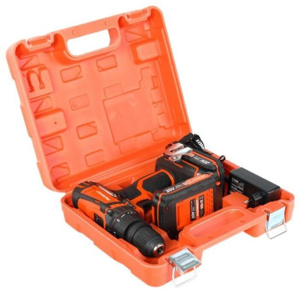 Дрель PATRIOT BR 201UES-h Li-Ion 2.0 А·ч 20 В х2 кейс 30 Н·м