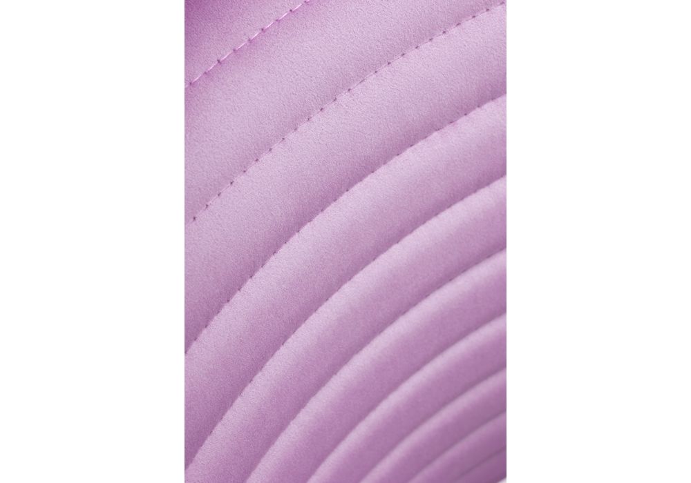 Стул на металлокаркасе Рансол лиловый / черный глянец