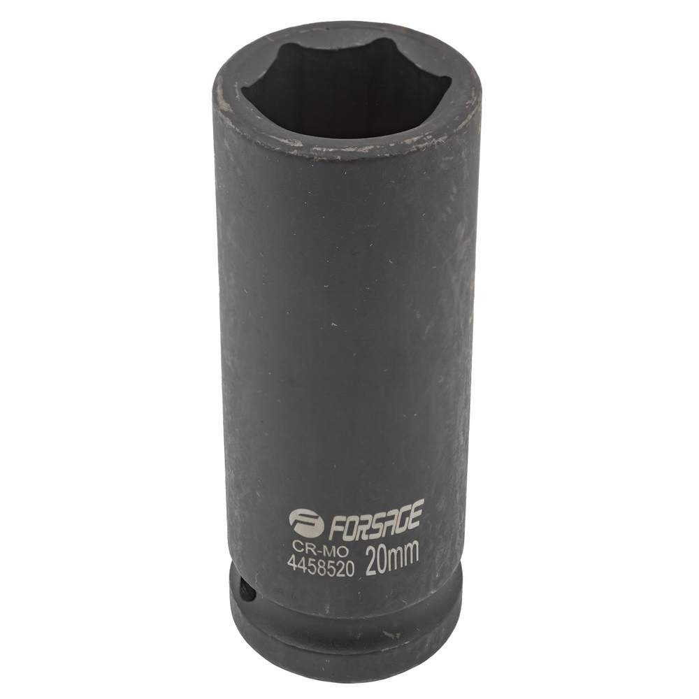Головка ударная глубокая 1/2'', 20мм (6гр. Forsage F-4458520