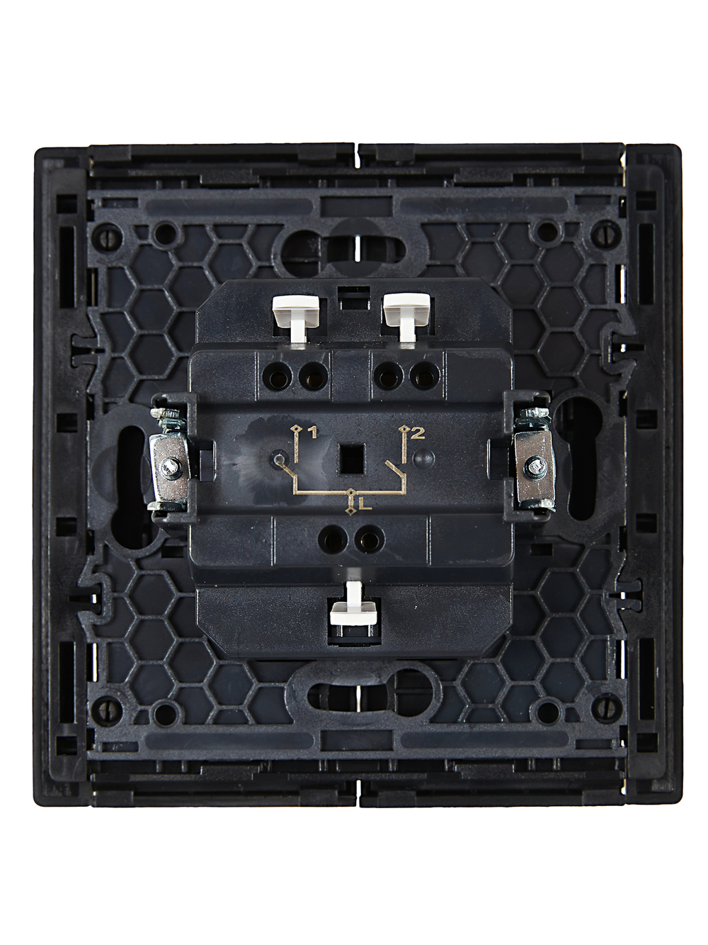 FORTE&PIANO Выключатель 2-клавишный 10А FP105 черный IEK