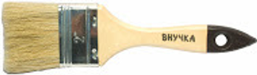 Кисть плоская СКАЗКА  20мм  /нат.щет, ник.оправка, лак.дер.руч (888) 0126000