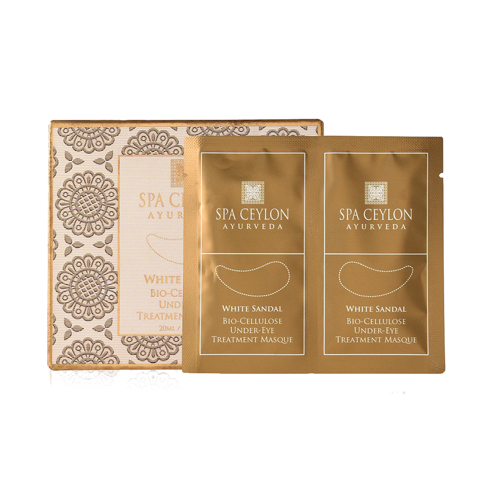 Биоцеллюлозные патчи от темных кругов под глазами "БЕЛЫЙ САНДАЛ" (10мл)