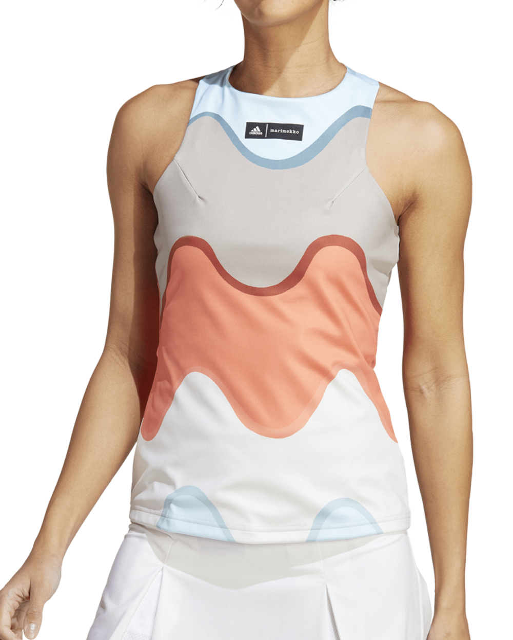 Женский топ теннисный Adidas Marimekko Tennis Tank Top - разноцветный