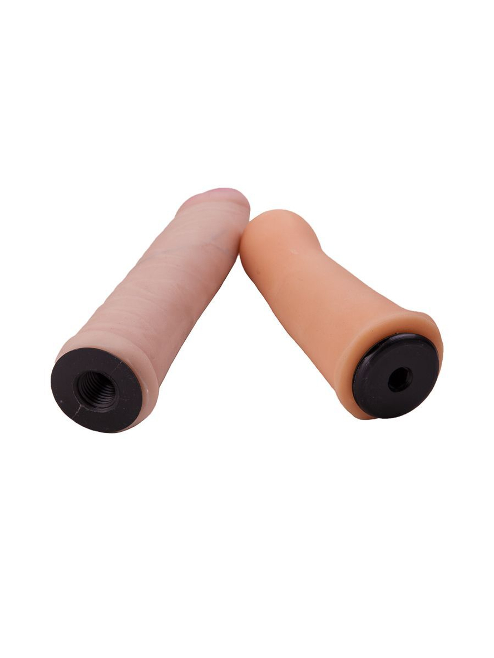 Женский страпон с вагинальной пробочкой - 17 см.