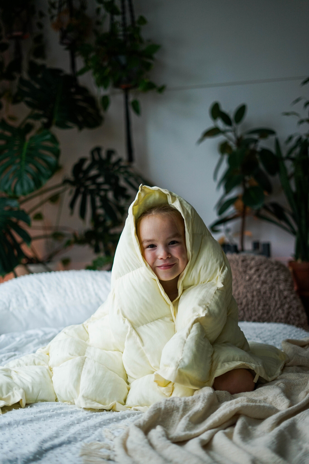 Утяжеленное одеяло "Comfort" из однотонного премиального хлопка