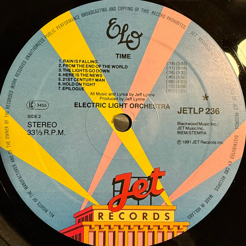 ELO - Time (Голландия 1981г.)