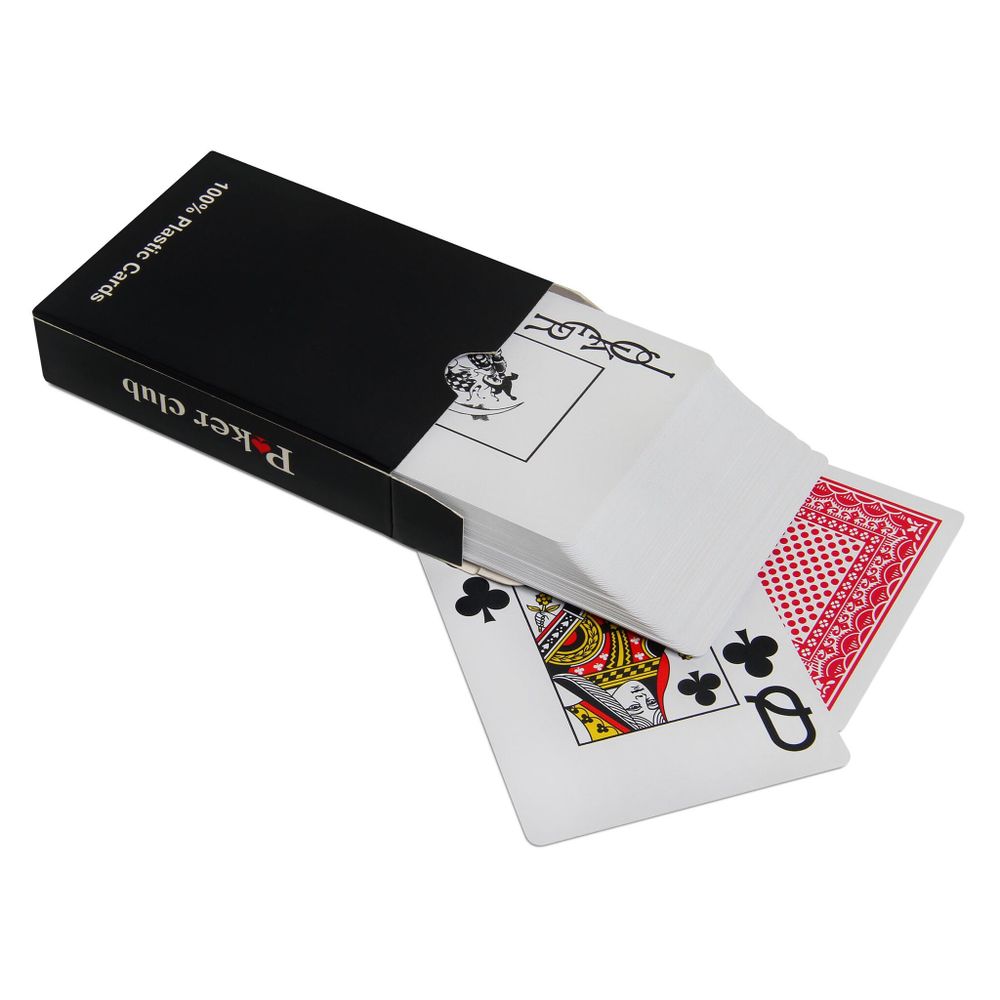 Карты игральные покерные Poker Club красная рубашка