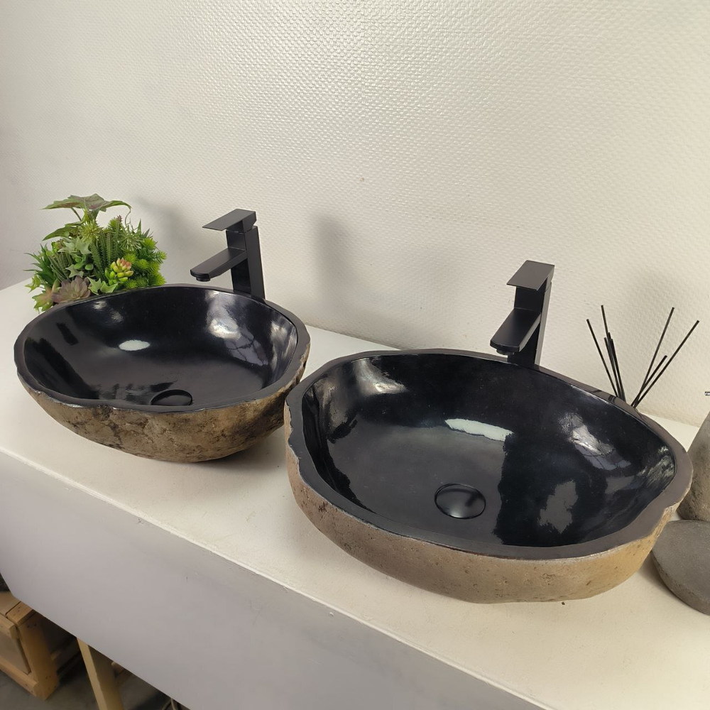 Раковина из речного камня ПАРА! RS-65133 52*42*15 0866