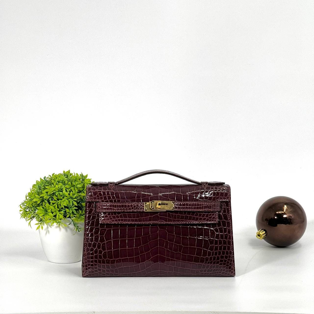 Сумка Hermes из кожи крокодила