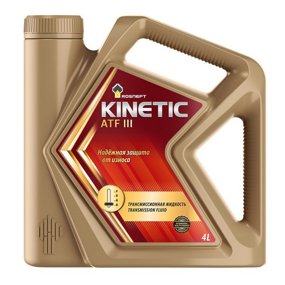 Жидкость для АКПП Rosneft Kinetic ATF Dexron III полусинтетическое, 4 л