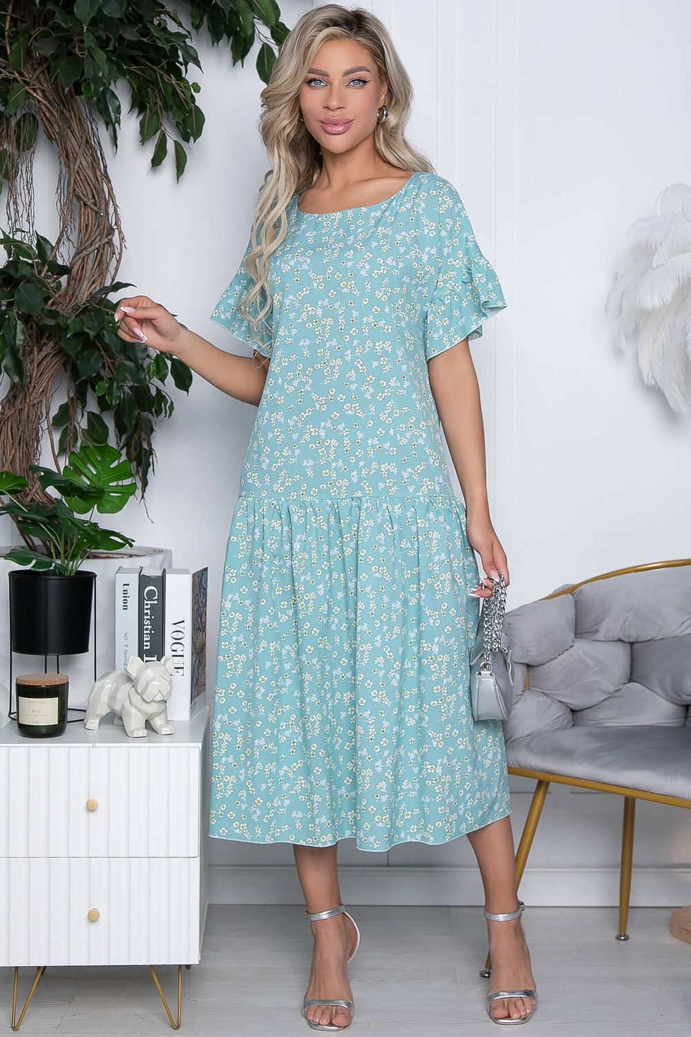 Платье Калипсо (бирюза) П10502 LT Collection (Акция)