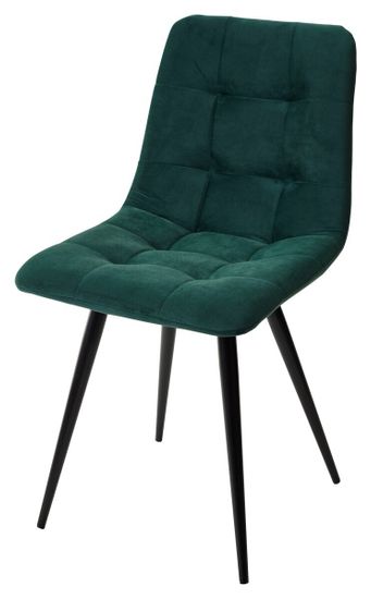 Стул CHILLI-Q зеленый #19, велюр / черный каркас, 4 шт/ 1 к, М-City