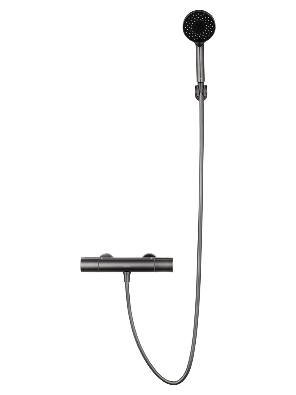 Смеситель для душа с термостатом WONZON & WOGHAND INN 2, Темный графит (WW-A2006-A-BGG)